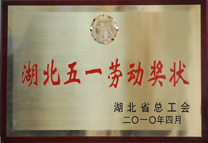 湖北省五一勞動(dòng)獎(jiǎng)狀